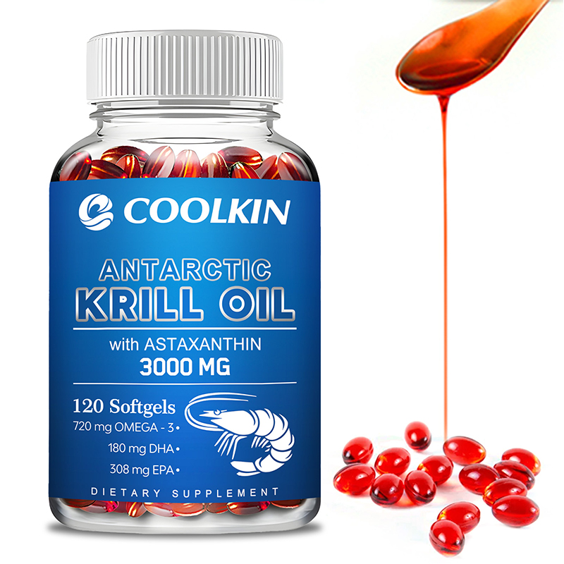 Omega 3 Fish Oil - Aceite de Krill Antártico 3000mg -