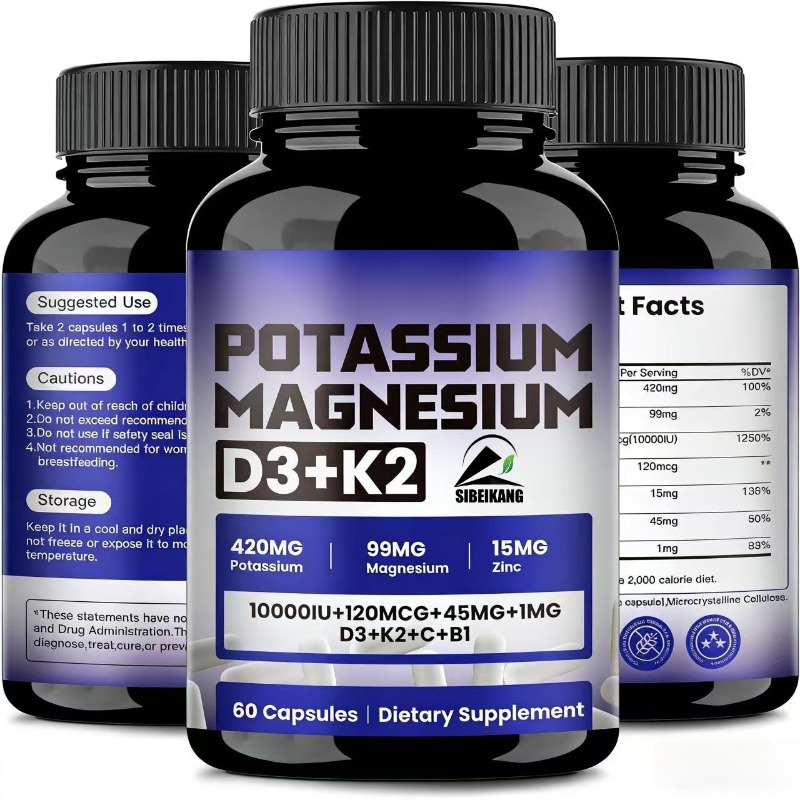 Vitamin D3 K2 Drop - Las cápsulas de potasio, magnesio y