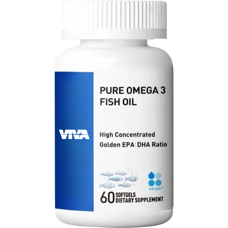 Omega 3 Fish Oil - Cápsulas blandas concentradas de aceite de