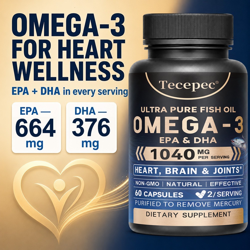 Omega 3 Fish Oil - Cápsulas de aceite de pescado OMEGA-3