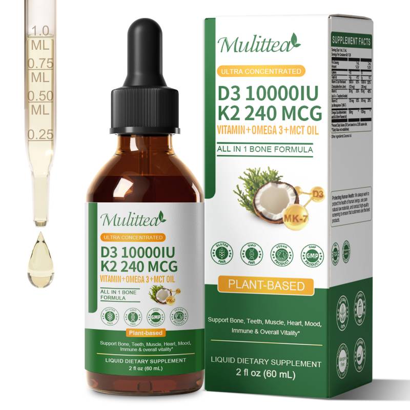 Vitamin D3 K2 Drop - Mulittea Vitamina K2+D3 Gotas de 60