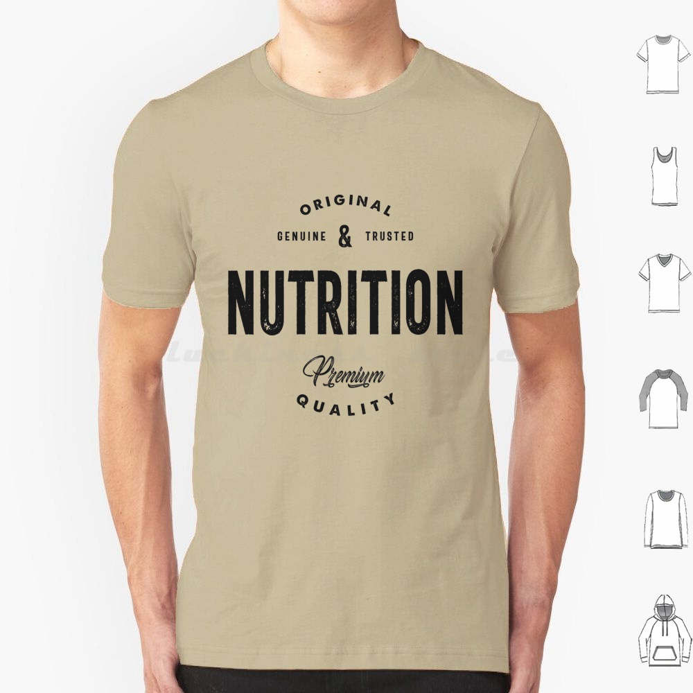 Nutrition & Fitness Station - Camiseta Original de nutrición de algodón