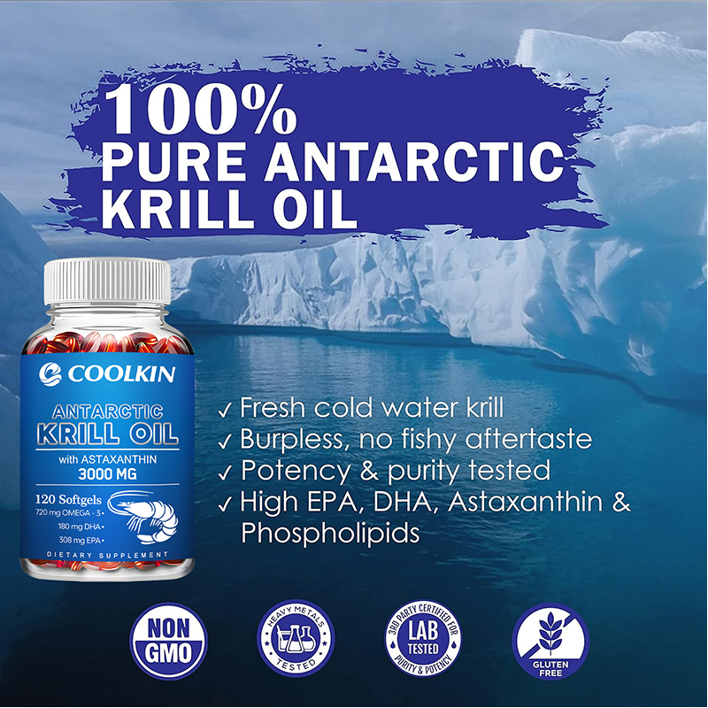 Aceite de Krill Antártico 3000 - Omega 3 Fish Oil reseña y precio