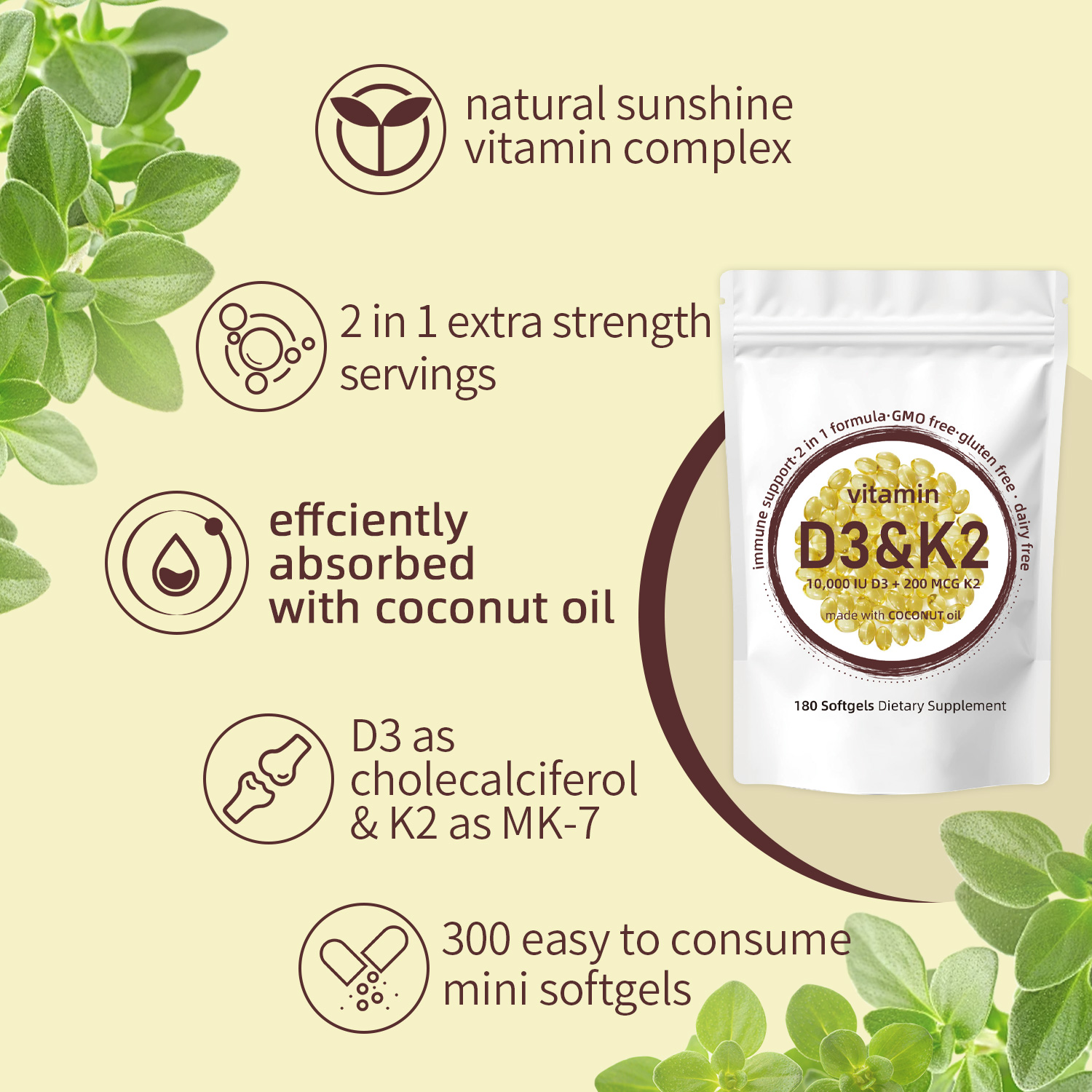 Cápsulas blandas de vitamina D - Vitamin D3 K2 Drop reseña y precio