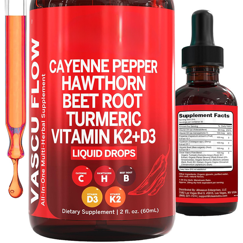 Gotas de pimienta de Cayenne d - Vitamin D3 K2 Drop reseña y precio