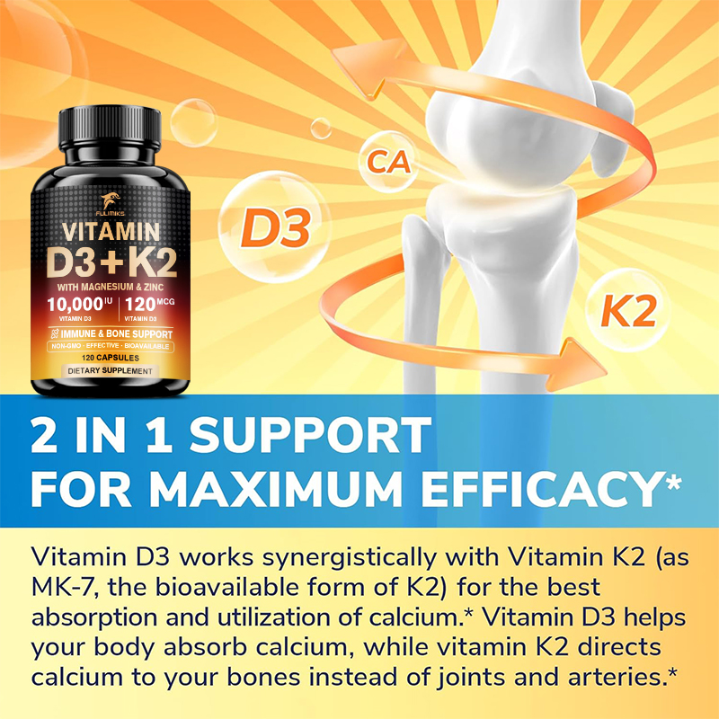 Suplemento de Vitamina D3 K2 d - Vitamin D3 K2 Drop reseña y precio