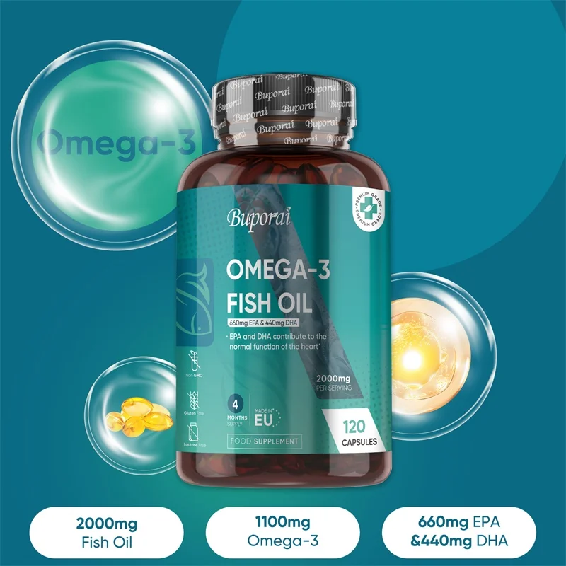 Aceite de Pescado Omega 3 2000 - Omega 3 Fish Oil reseña y precio