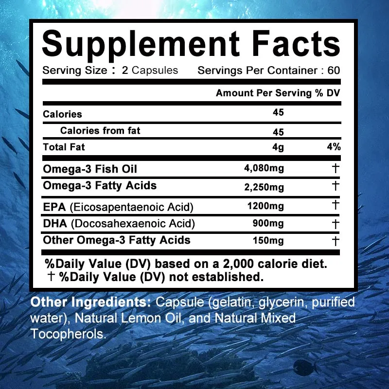 Aceite de pescado Omega 3: apo - Omega 3 Fish Oil reseña y precio