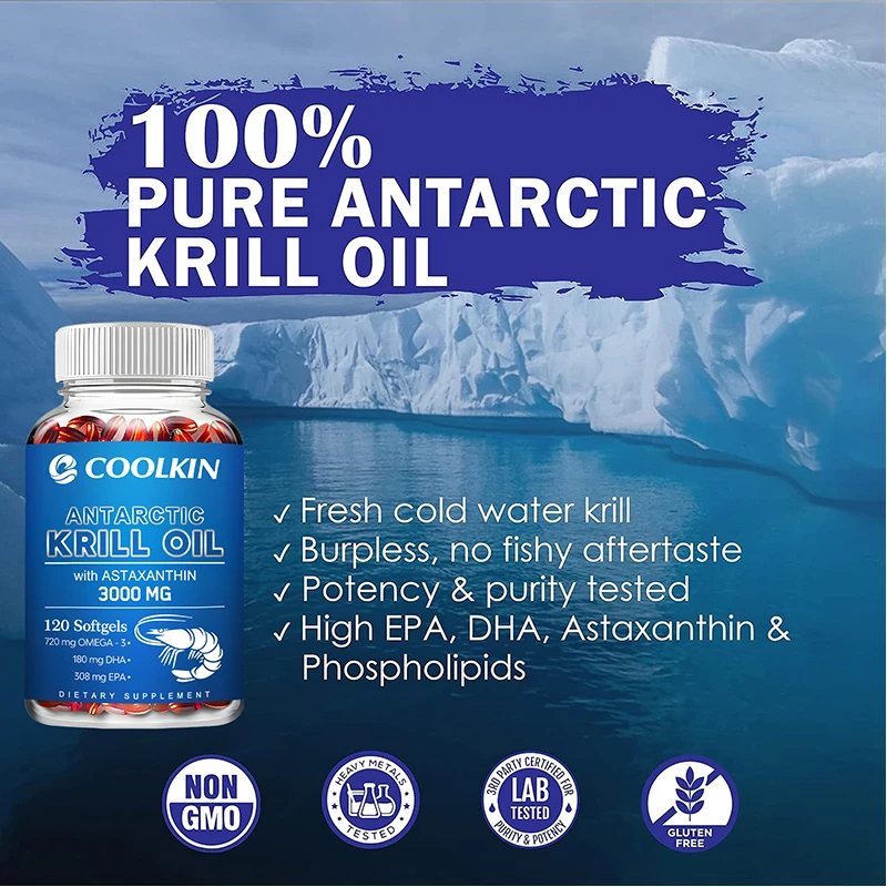 Aceite de Krill Antártico 3000 - Omega 3 Fish Oil reseña y precio
