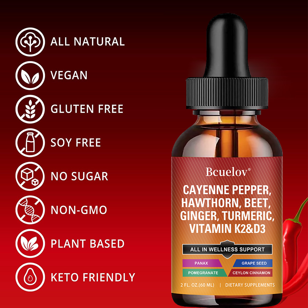 Gotas líquidas de pimienta Cay - Vitamin D3 K2 Drop reseña y precio