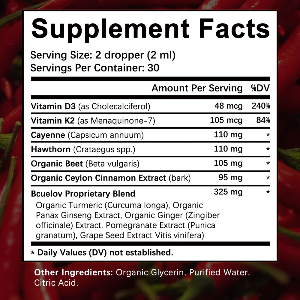 Suplemento Líquido de Pimienta - Vitamin D3 K2 Drop reseña y precio