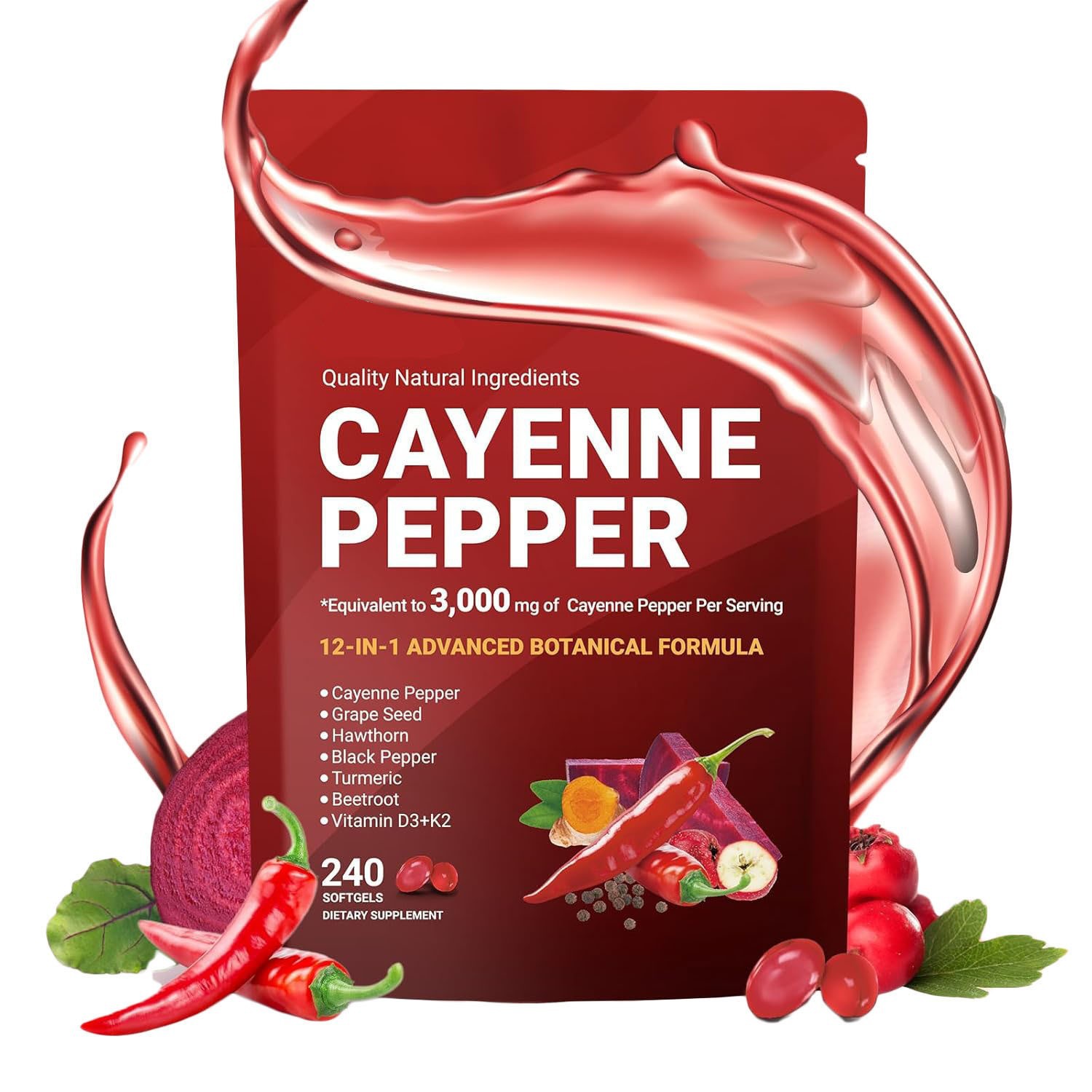 240 Cápsulas Blandas de Pimien - Vitamin D3 K2 Drop reseña y precio