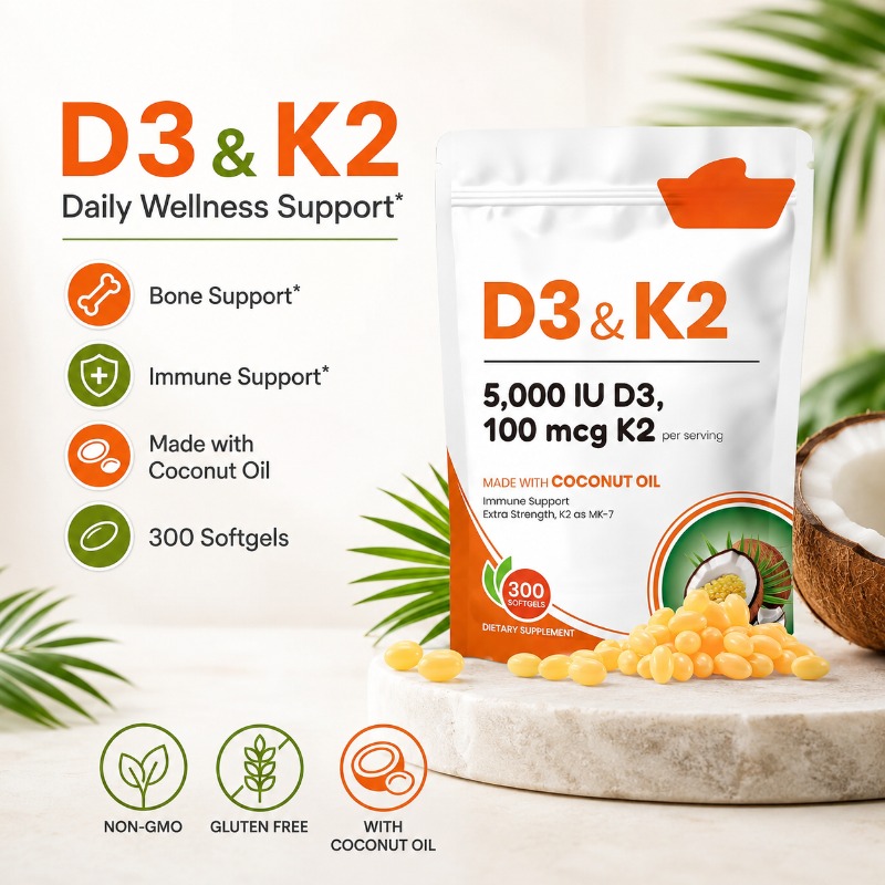 Cápsulas Blandas de Vitamina D - Vitamin D3 K2 Drop reseña y precio