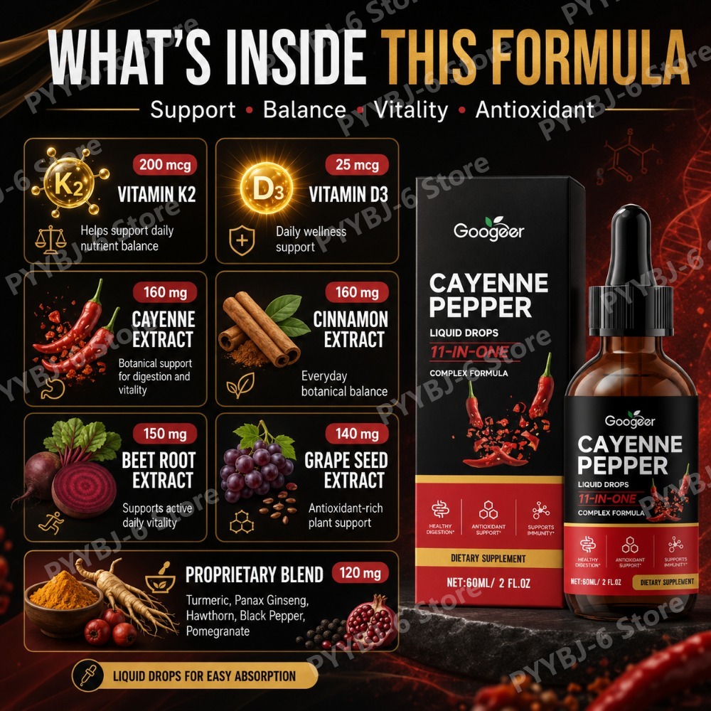 Gotas Líquidas de Pimienta Cay - Vitamin D3 K2 Drop reseña y precio